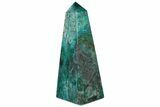 Polished Chrysocolla and Malachite Obelisk - Peru #237038-2